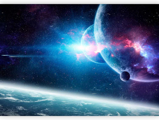 artgeist Premium Wall Mural Cosmos Galaxy 177x124 in - XXL Non-Woven Wallpaper Fleece Wall Decor Photo Print Picture Image Design Stars Solar System Universe Space b-C-10047-a-a