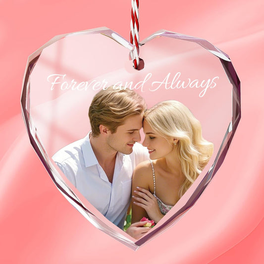 Bemaystar Personalized Crystal Ornaments,Personalized Gifts for Men Women,Customized Gifts for Boyfriend Husband