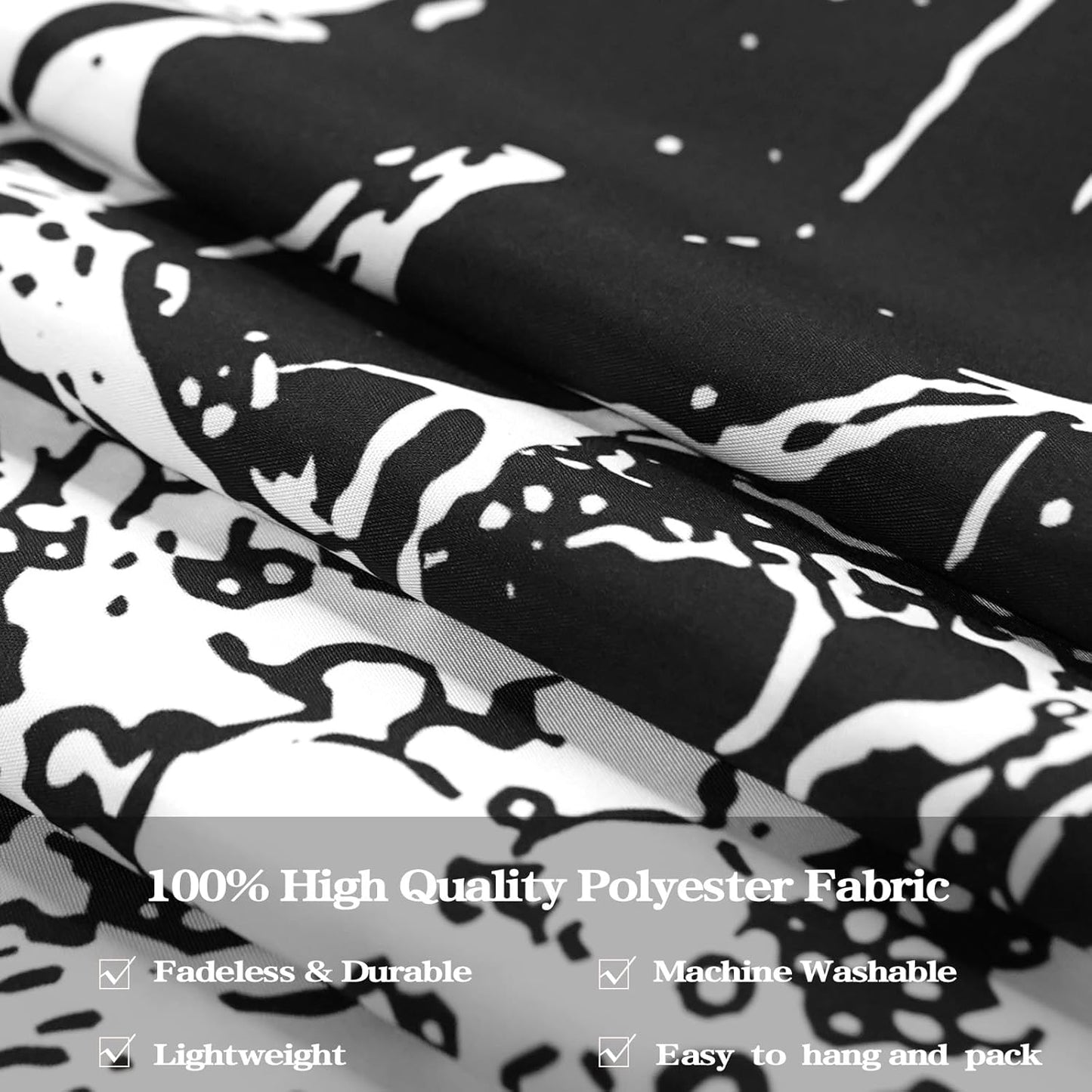 Lifeella Skull Tapestry, Gothic Horror Moon Skeleton Mystic Dark Tapestries for Bedroom Grunge Wall Hanging Black and White 44 x 60 inch