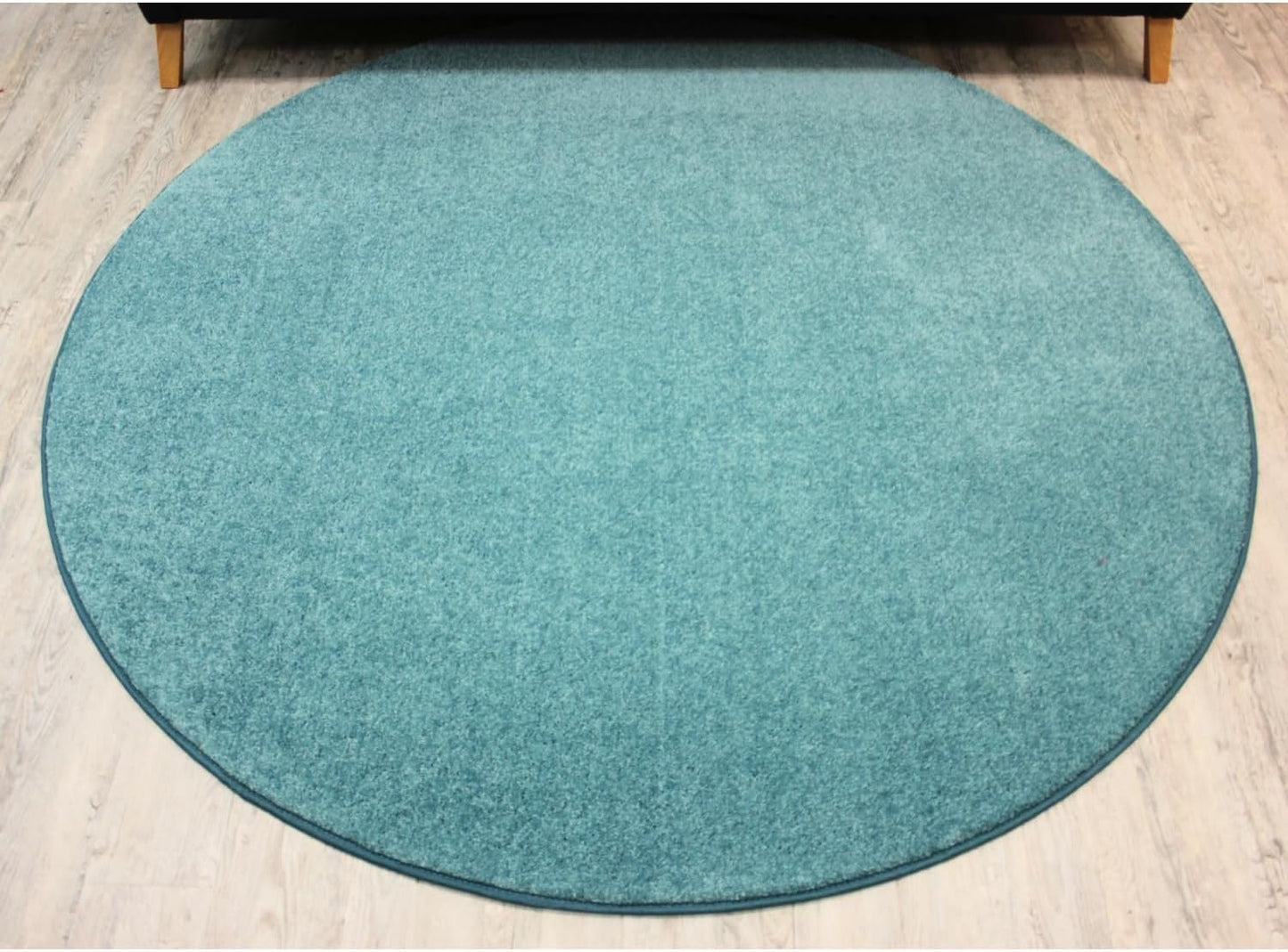 KOECKRITZ Soft and Colorful Kids Classroom Area Rugs (Passes Flammability Pill Test) Many Sizes and Bright Colors to Select from (10' Round, Surf)