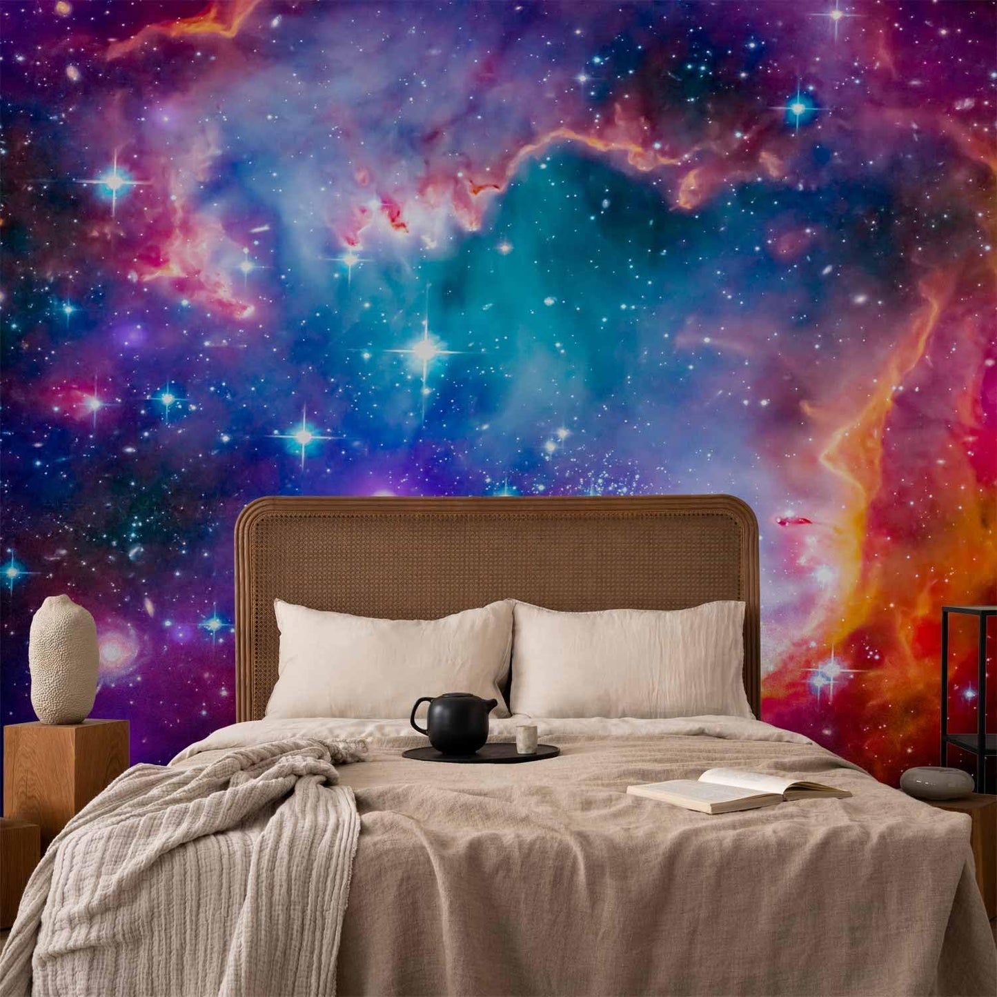 artgeist Premium Wall Mural Abstract 177x124 in - XXL Non-Woven Wallpaper Fleece Wall Decor Photo Print Picture Image Design Abstract Cosmos Sky Star i-G-10010-a-a