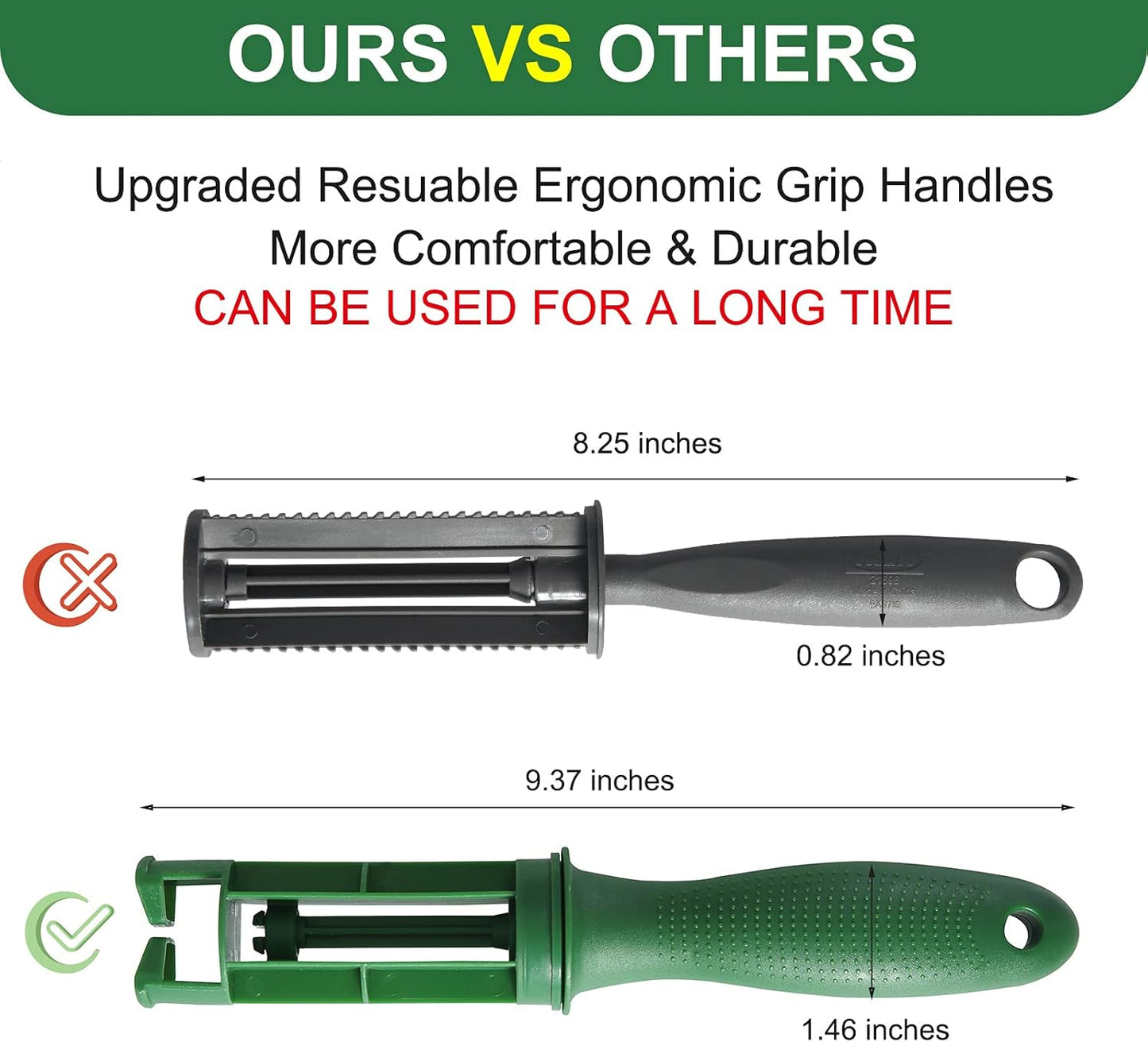 Fedicelly Lint Rollers Pet Hair Extra Sticky Furniture,Cat Dog Hair Remover Laundry Clothes Carpet,Total 200 Sheets Lint Remover Brush for Couch