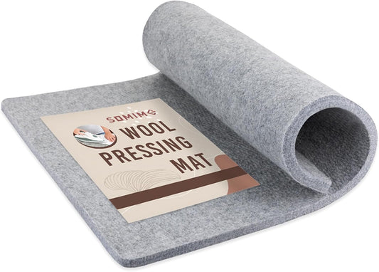 Somime 24x36" Wool Pressing Mat, 100% New Zealand Wool Ironing Mat, Felted Wool Ironing Board for Sewing, Quilting, DIY Crafts, and Embroidery