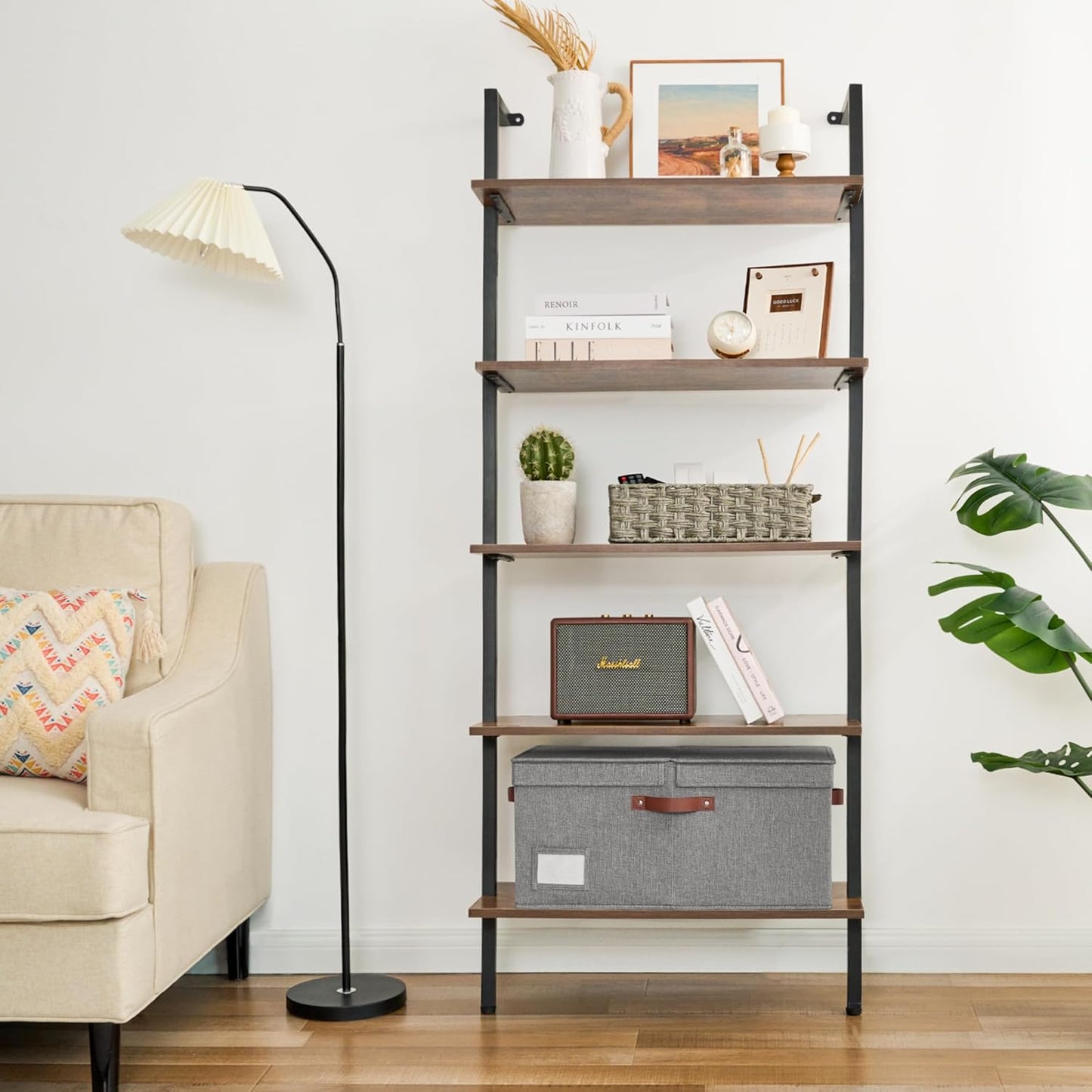 GRANNY SAYS Large Storage Bins With Lids, Decorative Boxes, Fabric Containers With Double-Open Lid and Divider, Collapsible Clothes Organizers, 63L Linen for Closet, Dark Gray