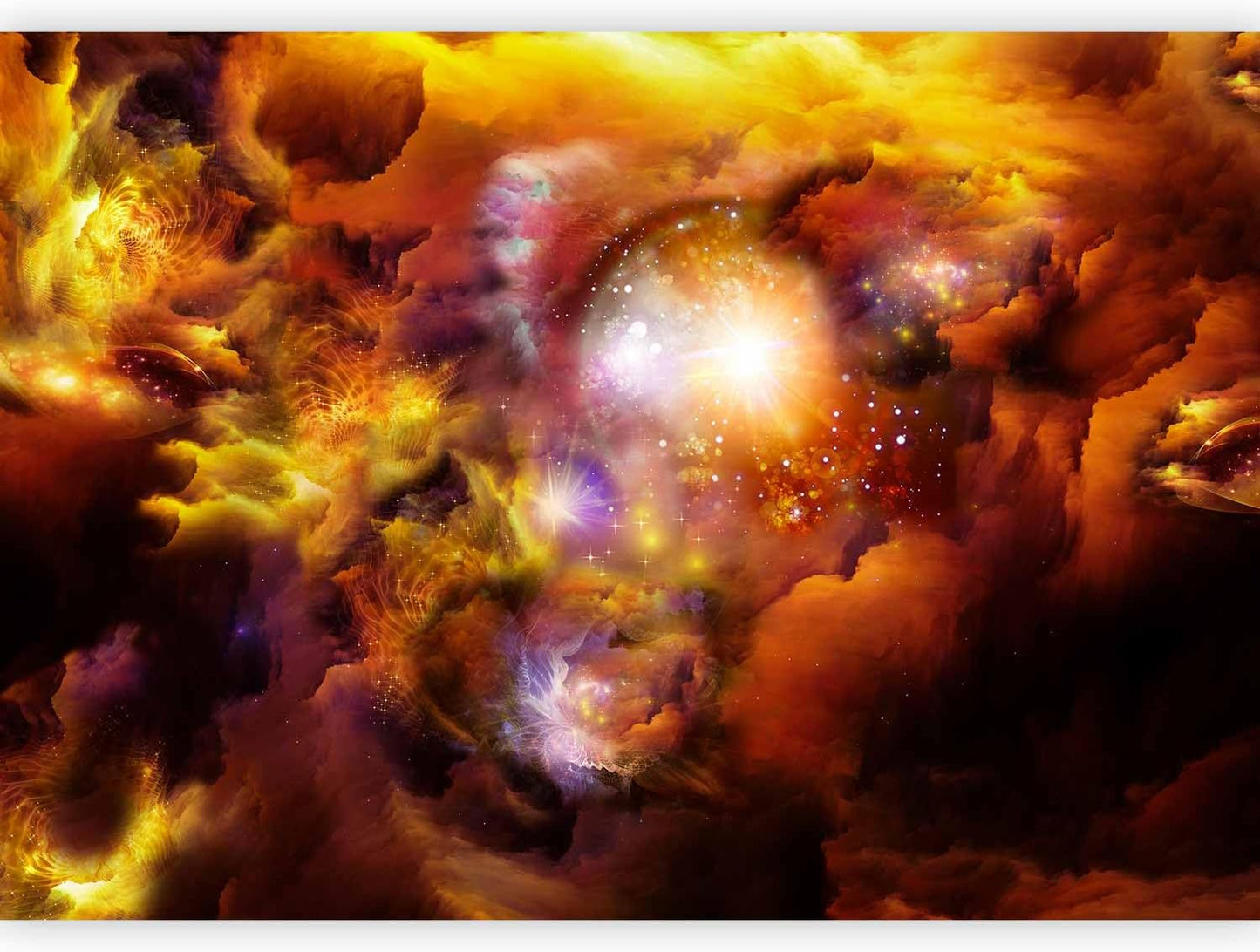 artgeist Wall Mural Cosmos Galaxy 116x83 in - Peel and Stick Self-Adhesive Wallpaper Removable Large Sticker Foil Wall Decor Print Picture Image Design n-A-0027-a-d