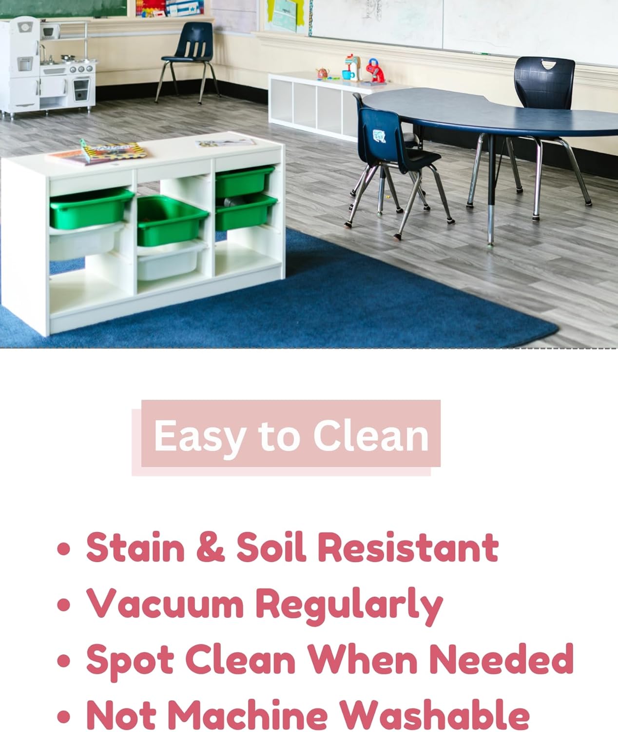 KOECKRITZ Soft and Colorful Kids Classroom Area Rugs (Passes Flammability Pill Test) Many Sizes and Bright Colors to Select from (10' Round, Fire Engine)