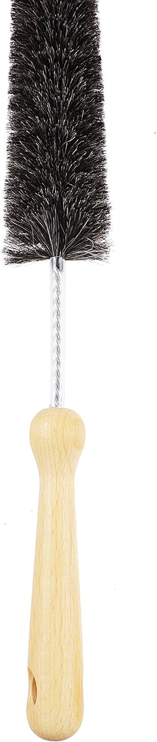 Konex Professional 28-Inch Soft Goat Hair Dryer Lint Brush Vent Cleaner, Home Essentials Maintenance Tool, Dryer Vent Brush. Manufactured in Belgium.