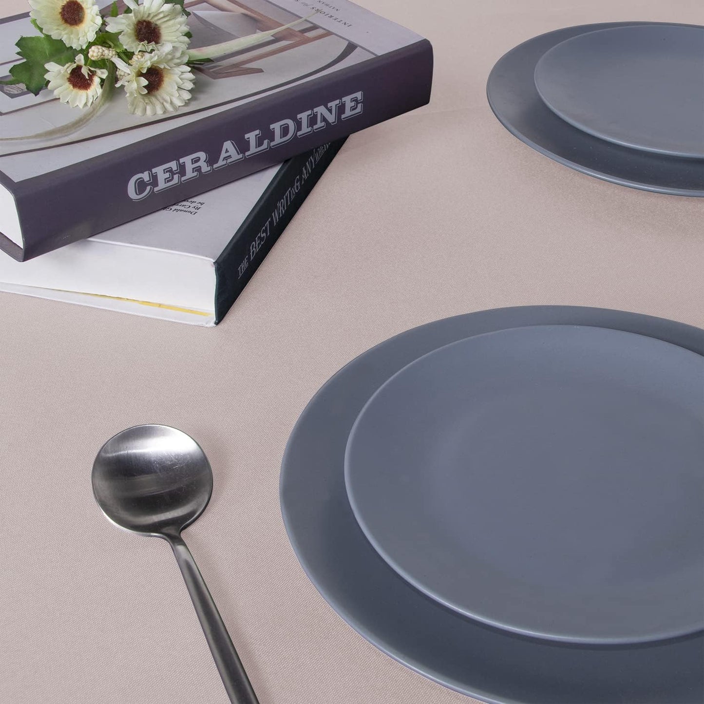 sancua Rectangle Tablecloth - 54 x 108 Inch - Stain and Wrinkle Resistant Washable Polyester Table Cloth, Decorative Fabric Table Cover for Dining Tables, Buffet Parties and Camping, Blush