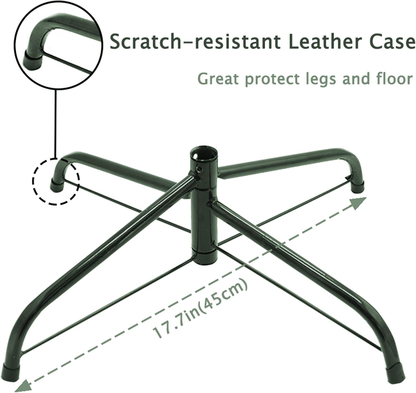 Juegoal 6 ft Pre-Lit Optical Fiber Christmas Artificial Tree, RGB Color Changing LED Lights, Snowflakes & Top Star, Fake Xmas Tree with Metal Legs