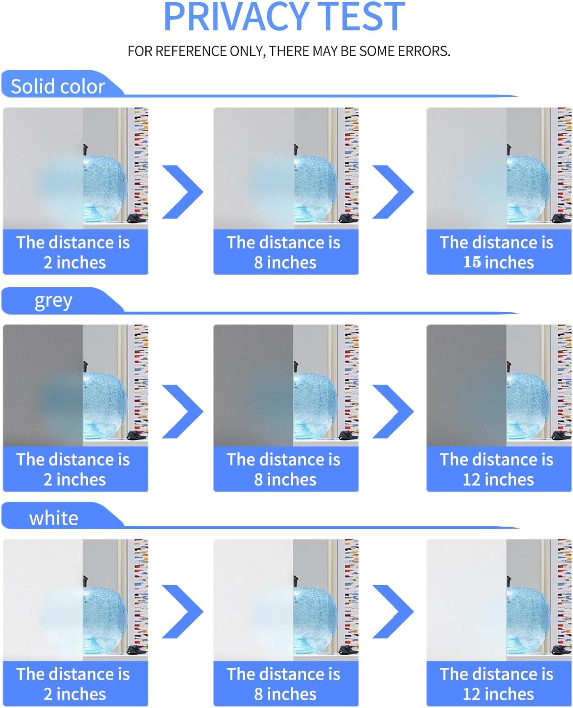 Frosted Glass Window Privacy Film Decorative, Bathroom Privacy Film for Glass Windows Cover, Static Cling, Removable, Reusable, Anti-UV, Anti-Glare, Heat Blocking,Gray,29.6X196.9Inch