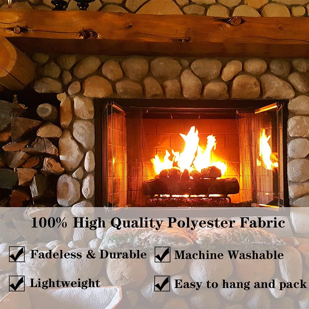 Kanora Vintage Bookshelf Tapestry Wall Hanging - Study Room Picture Art Retro Library Bohemian Hippie Tapestries Bedroom College Dorm Decor (Firplace, 59L51W)