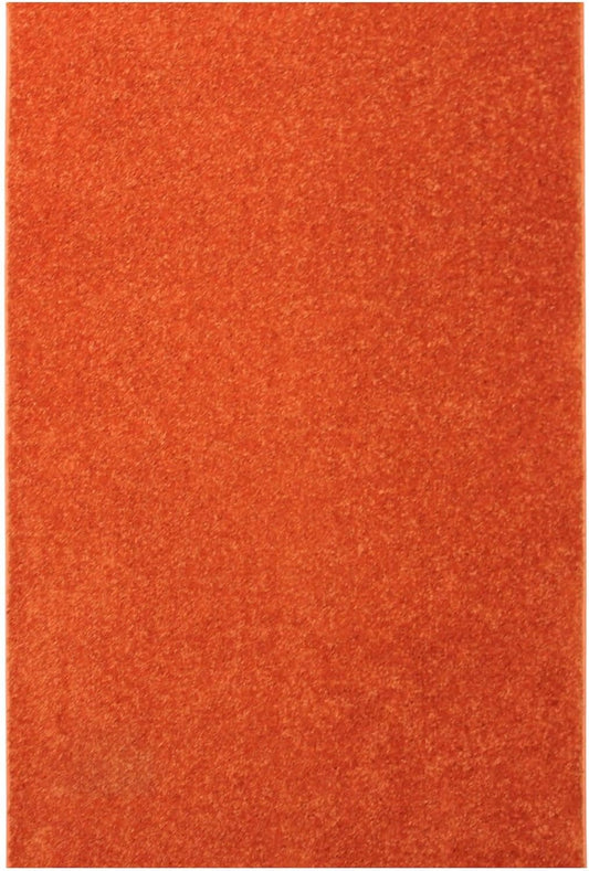 KOECKRITZ Soft and Colorful Kids Classroom Area Rugs (Passes Flammability Pill Test) Many Sizes and Bright Colors to Select from (9' x 12', Tangerine)