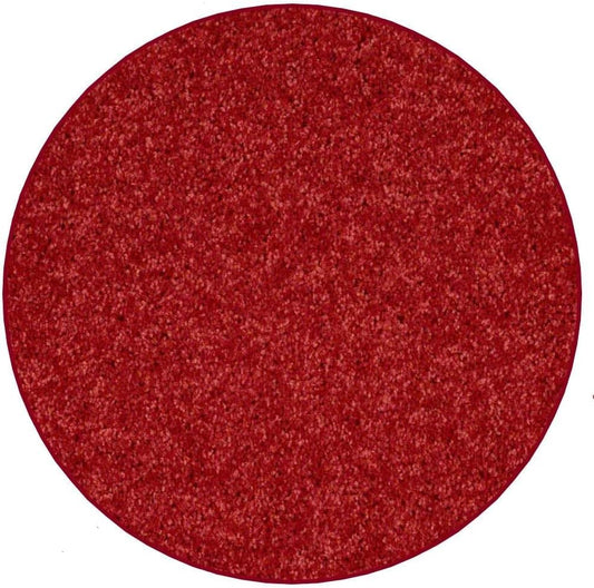 KOECKRITZ Soft and Colorful Kids Classroom Area Rugs (Passes Flammability Pill Test) Many Sizes and Bright Colors to Select from (7' Round, Fire Engine)