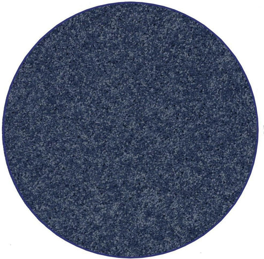 KOECKRITZ Soft and Colorful Kids Classroom Area Rugs (Passes Flammability Pill Test) Many Sizes and Bright Colors to Select from (7' Round, Navy)