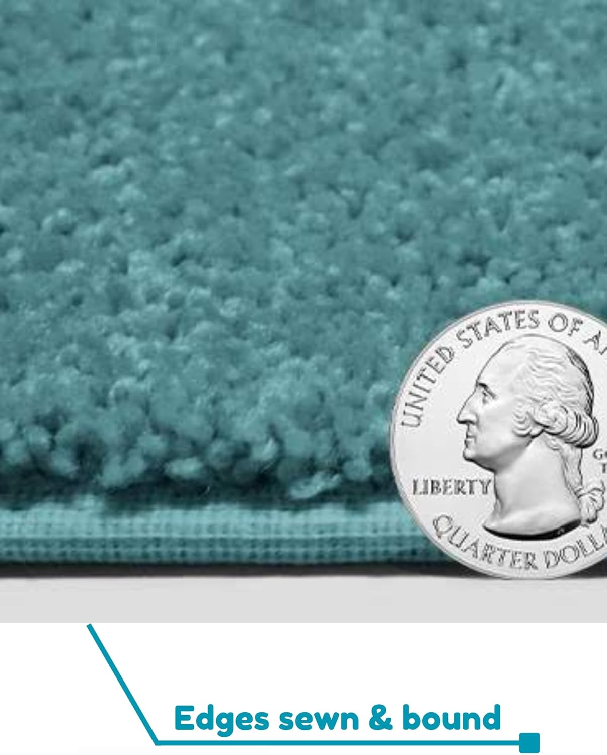 KOECKRITZ Soft and Colorful Kids Classroom Area Rugs (Passes Flammability Pill Test) Many Sizes and Bright Colors to Select from (6' Round, Surf)