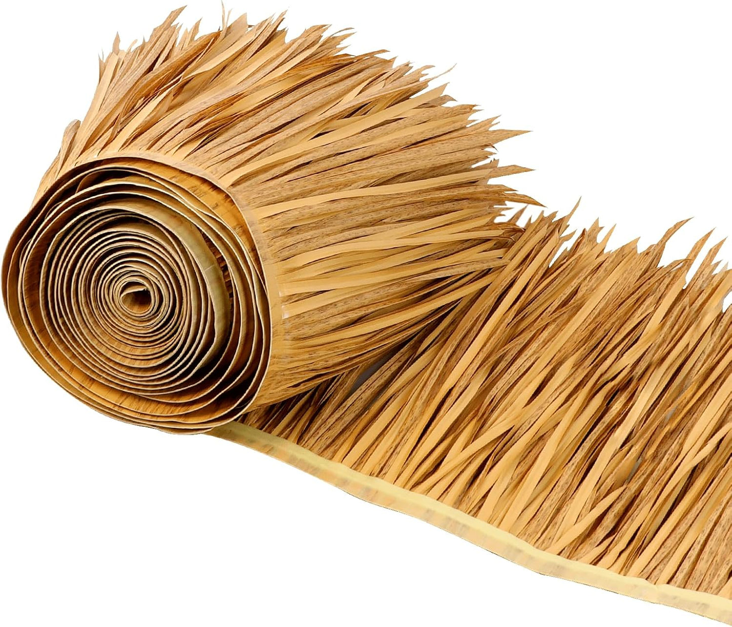 49.2ft Tiki Straw Roof–Mexican Style Artificial Palm Thatch Rolls,Tiki Bar Hut Grass Duck Boat Blinds Grass Runner Rolls Palapa Thatch Roofing for Garden Patio Umbrella Covers Fence Party Decoration