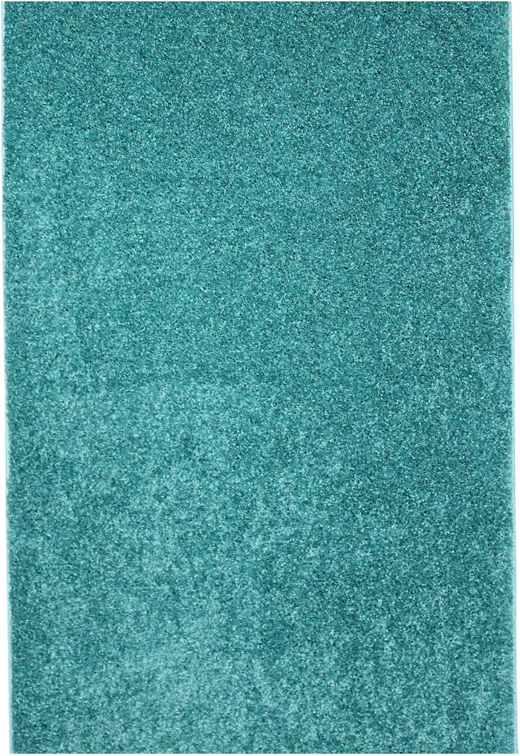 KOECKRITZ Soft and Colorful Kids Classroom Area Rugs (Passes Flammability Pill Test) Many Sizes and Bright Colors to Select from (8' x 10', Surf)