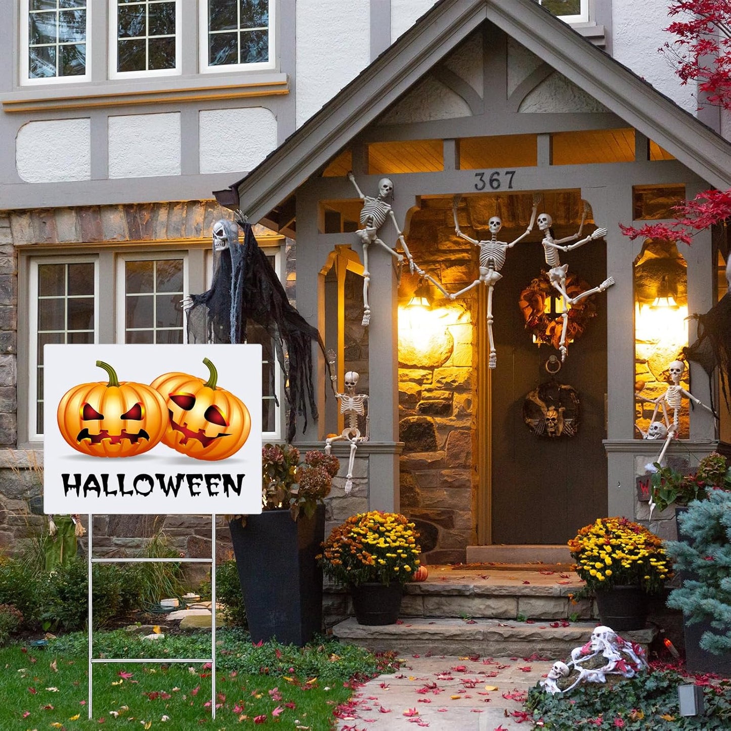 200 Pcs H Stakes for Yard Signs 24'' x 10'' Metal Heavy Duty H Frame Lawn Wire Stakes Weatherproof Metal Sign Holder Bulk for 4mm 5mm Corrugated Signs Board Guidepost Yard House Garden Decor