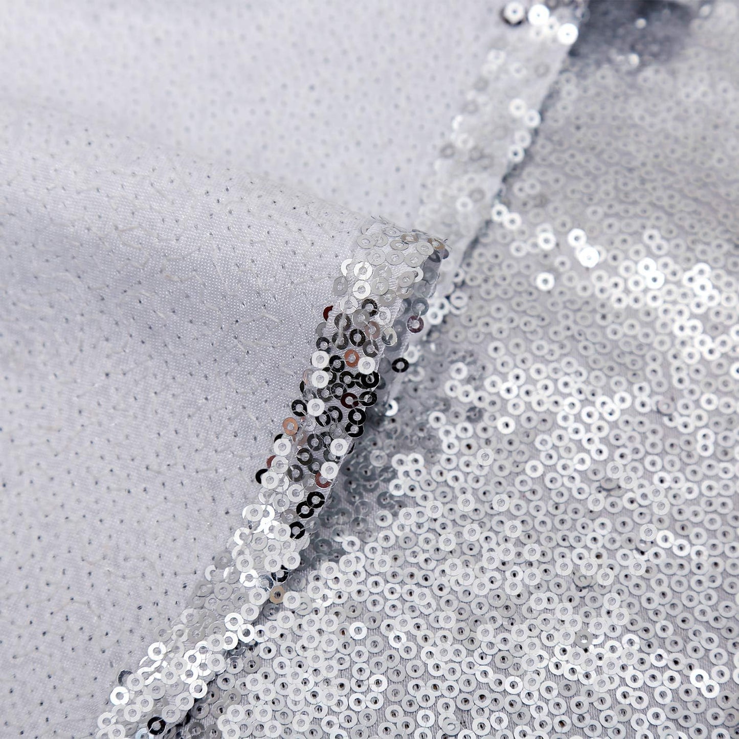 Small Christmas Tree Skirt 24 Inch Silver Tree Skirt Sequin Tree Skirt for Silver Christmas Decorations