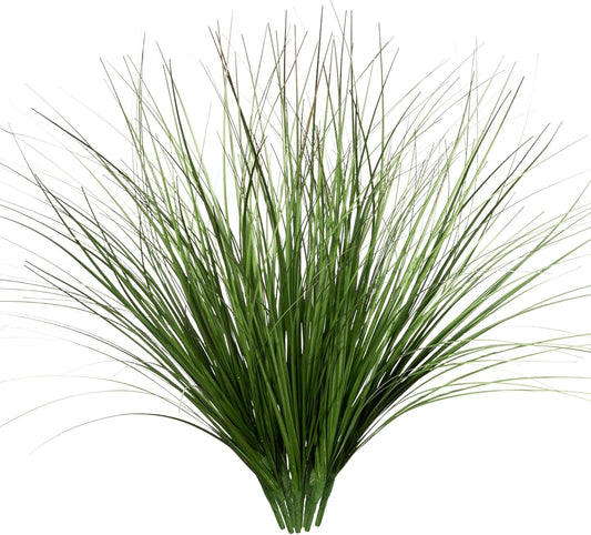 8PCS 17.3" Fake Plants Artificial Wheat Grass Greenery Plastic Plants Fake Grass Artificial Plants for Outdoor Decor Artificial Flower with Greenery Stems for Indoor Home Decoration
