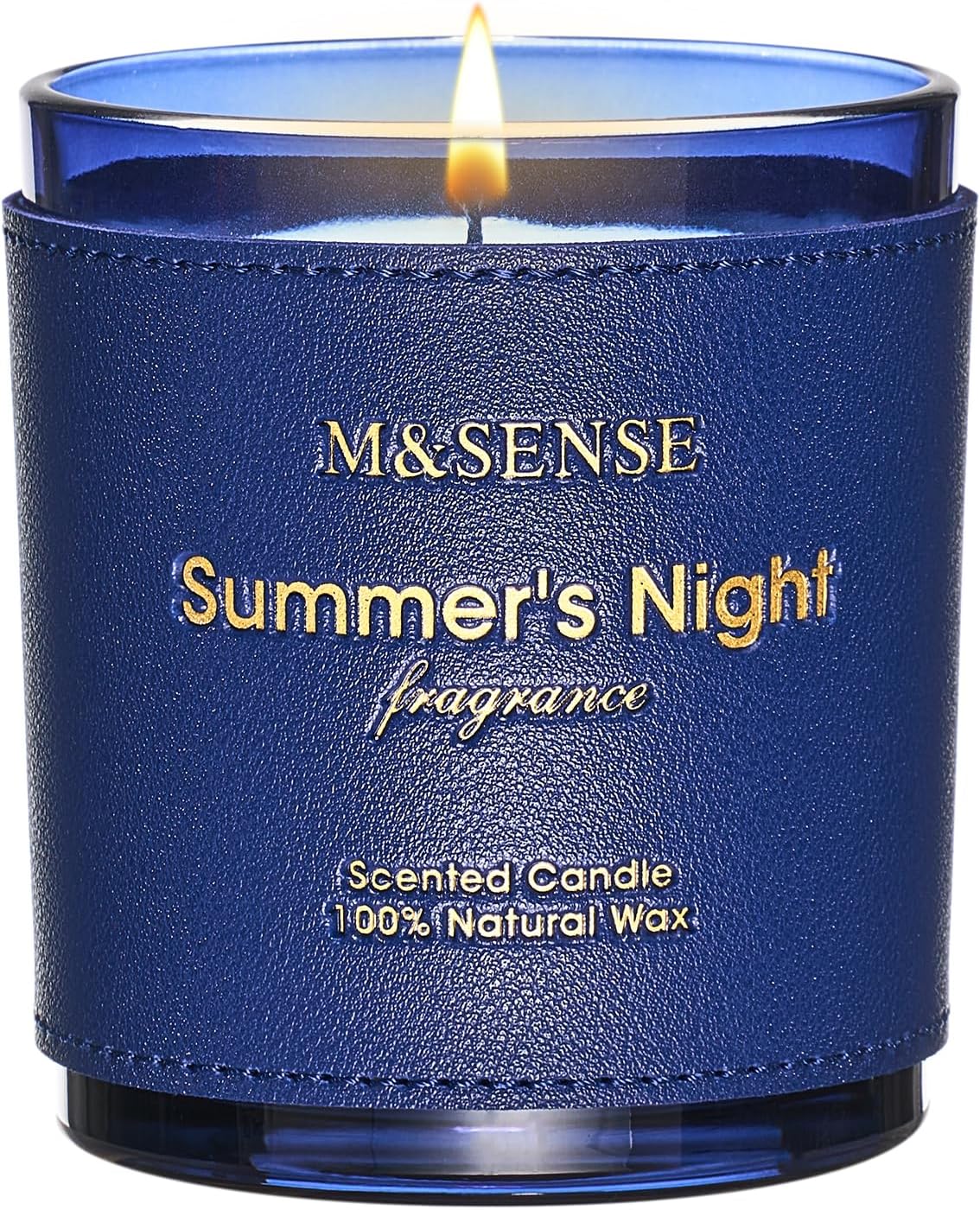 M&SENSE Bergamot Lavender Scented Candles,Vegan Soy Wax,No Toxin,10oz 42-Hour Slow Burning Time, Pepper Scented Candle, High Intensity,Air Purifying Aromatherapy Relaxing Office Home Fragrance