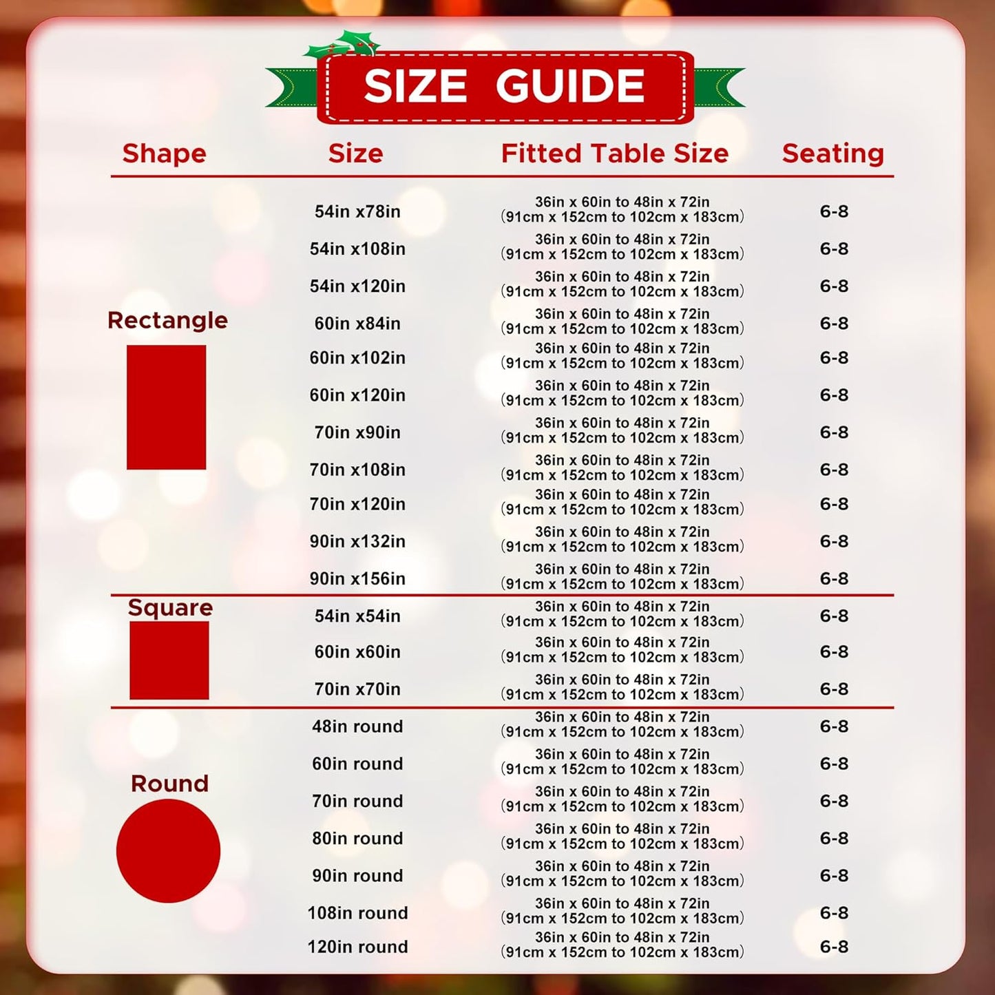 sancua Rectangle Tablecloth - 54 x 108 Inch - Stain and Wrinkle Resistant Washable Polyester Table Cloth, Decorative Fabric Table Cover for Dining Tables, Buffet Parties and Christmas, Hunter Green