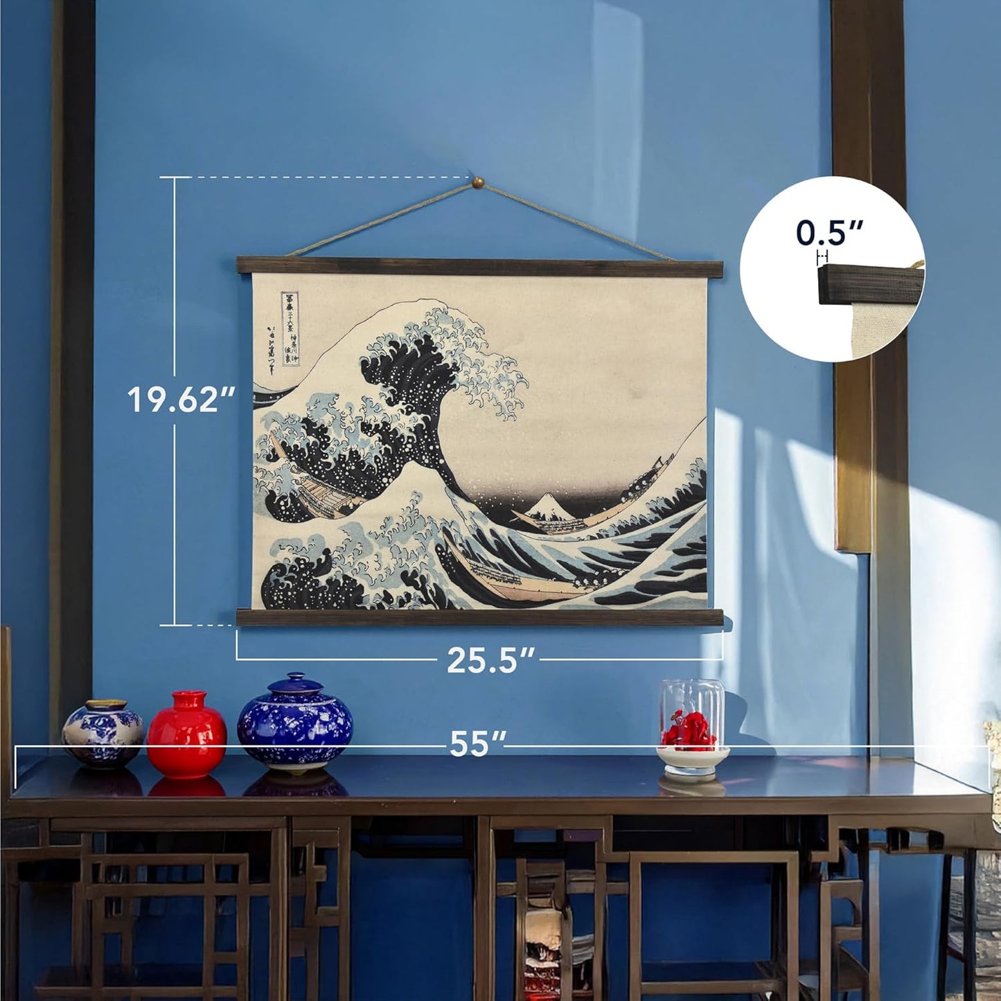 American Art Decor The Great Wave off Kanagawa Tapestry Beach House Wall Art