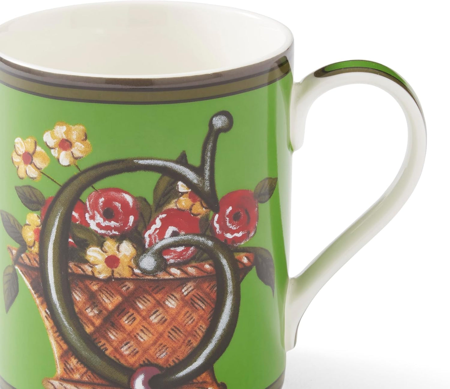 Spode Kit Kemp Alphabet Mug - Letter G Monogram in Fine China, 12oz Ceramic Coffee Cup for Hot Drinks, Personalized Drinkware for Unique Gifts, Dishwasher Safe Tea or Coffee Mug - Gift Box Included