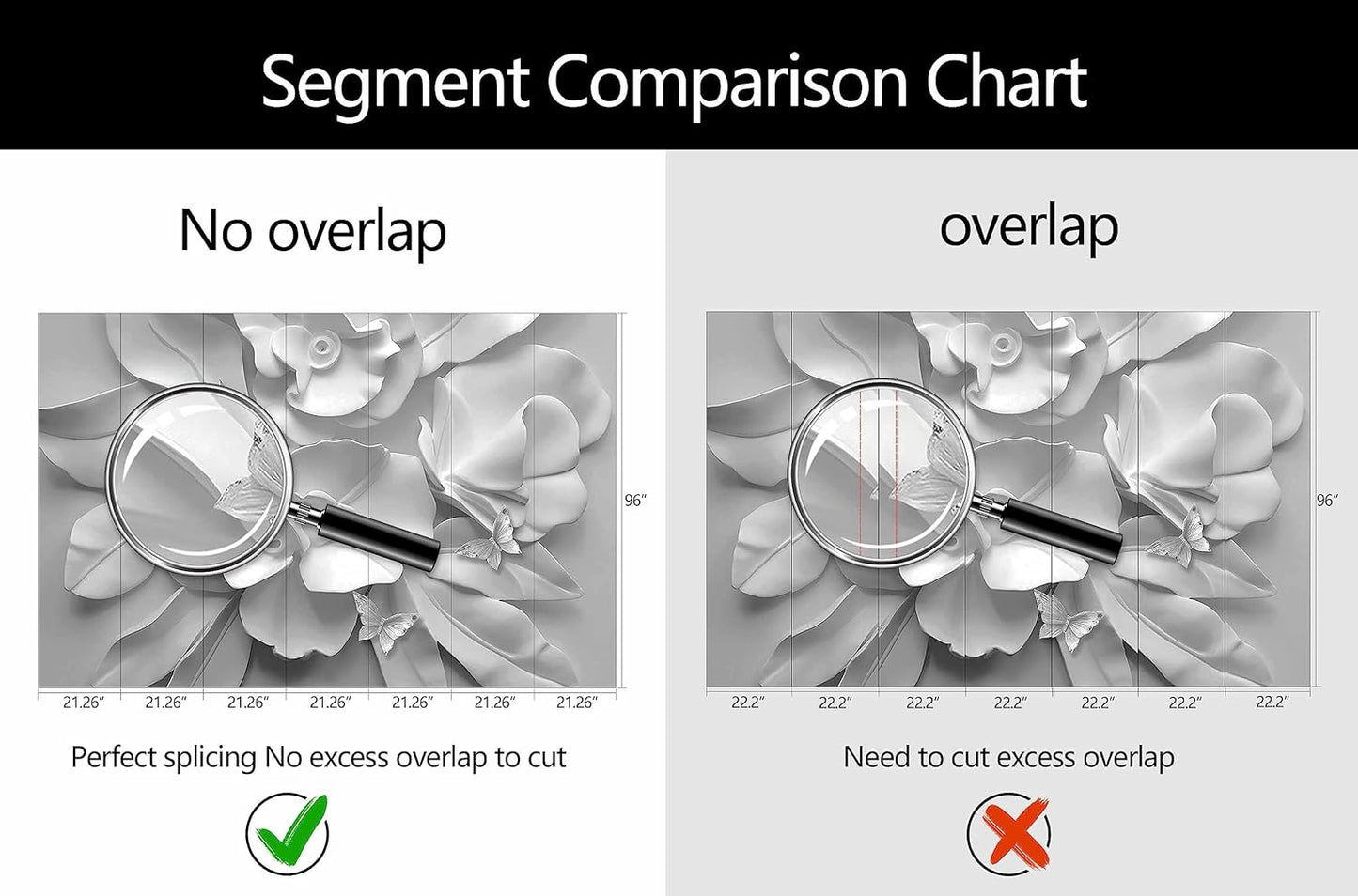 WFBHUA-3d Gray Floral Wallpaper Mural Black and White Embossed Peony Flowers Butterfly Wallpaper for Living Room Bedroom(Not Peel and Stick)