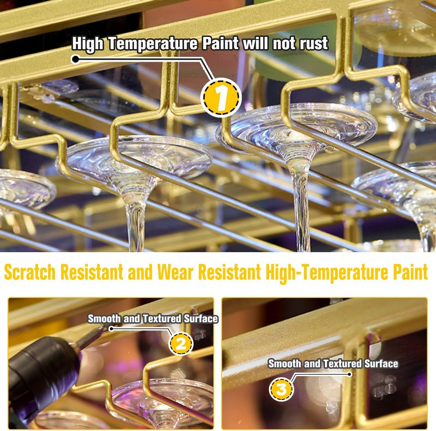 Ceiling Wine Rack&Hanging, Adjustable Hanging Wine Rack with Acrylic Board for Bar Cafe Kitche, 47''x13.8'' Iron Hanging Wine Glass Racks, Wine Bottle, Goblet Stemware Rack, Mug Rack-Black