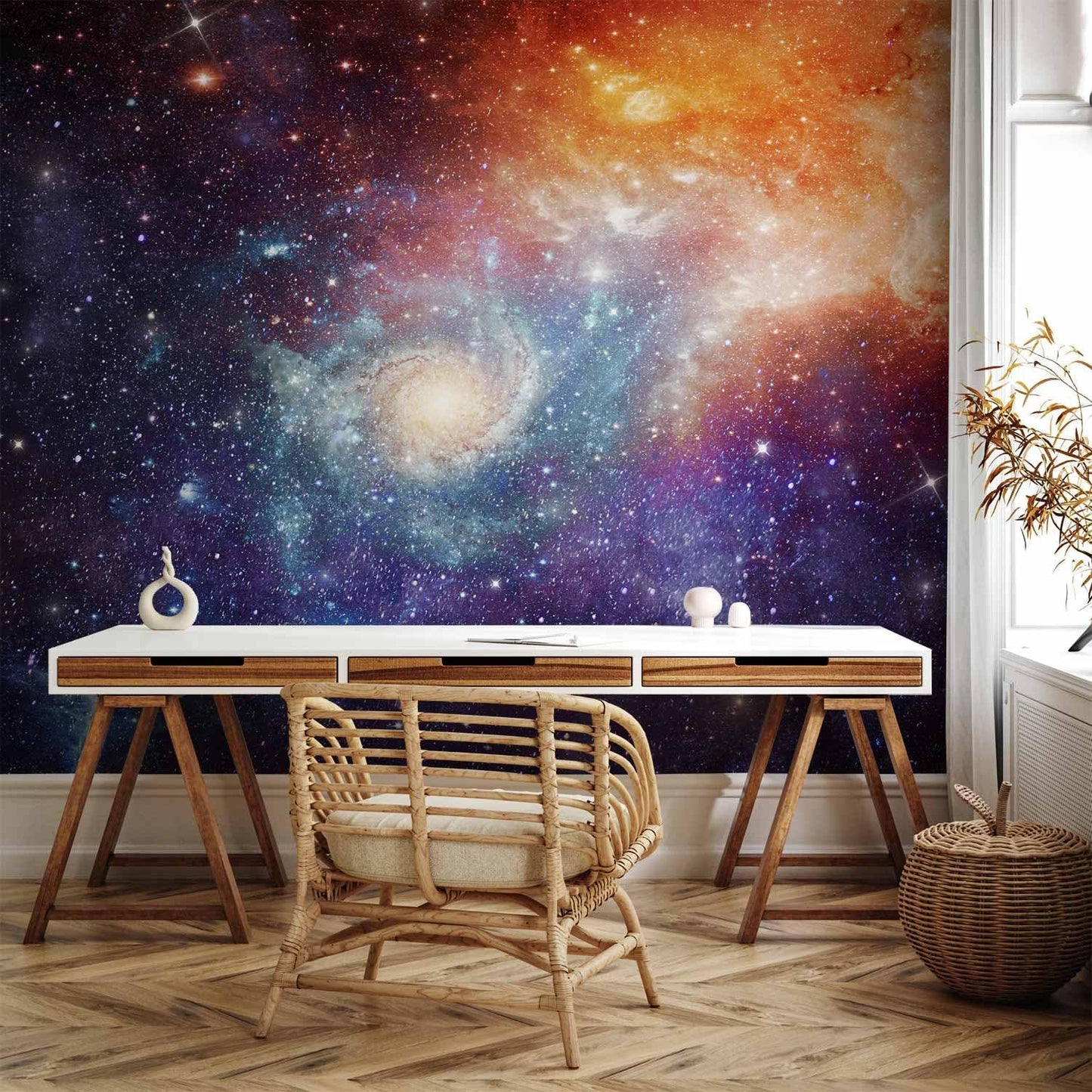 artgeist Premium Wall Mural Cosmos Galaxy 157x110 in - XXL Non-Woven Wallpaper Fleece Wall Decor Photo Print Picture Image Design Home f-C-0101-a-a
