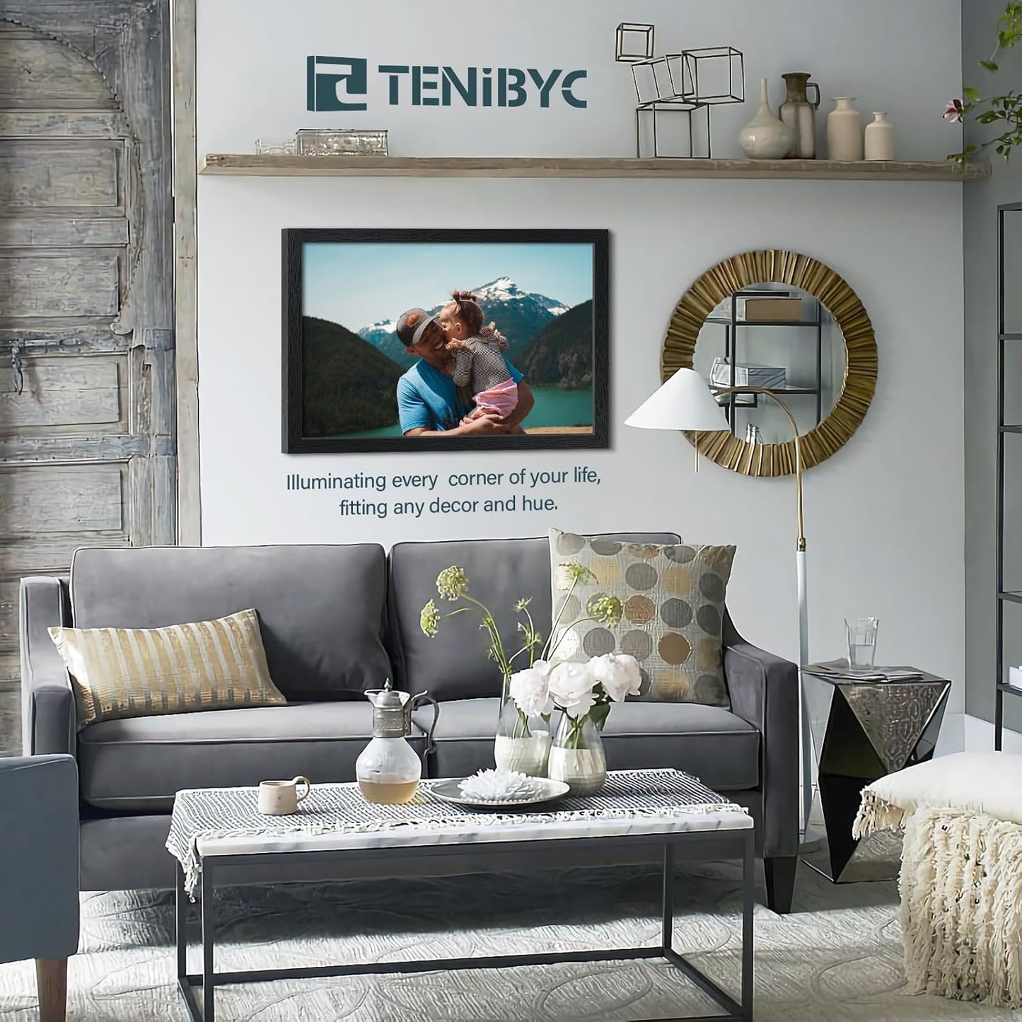 16x24 Poster Frame 3 Pack - Black, Textured Solid Wood Picture Frame, Wall Gallery Photo Frame