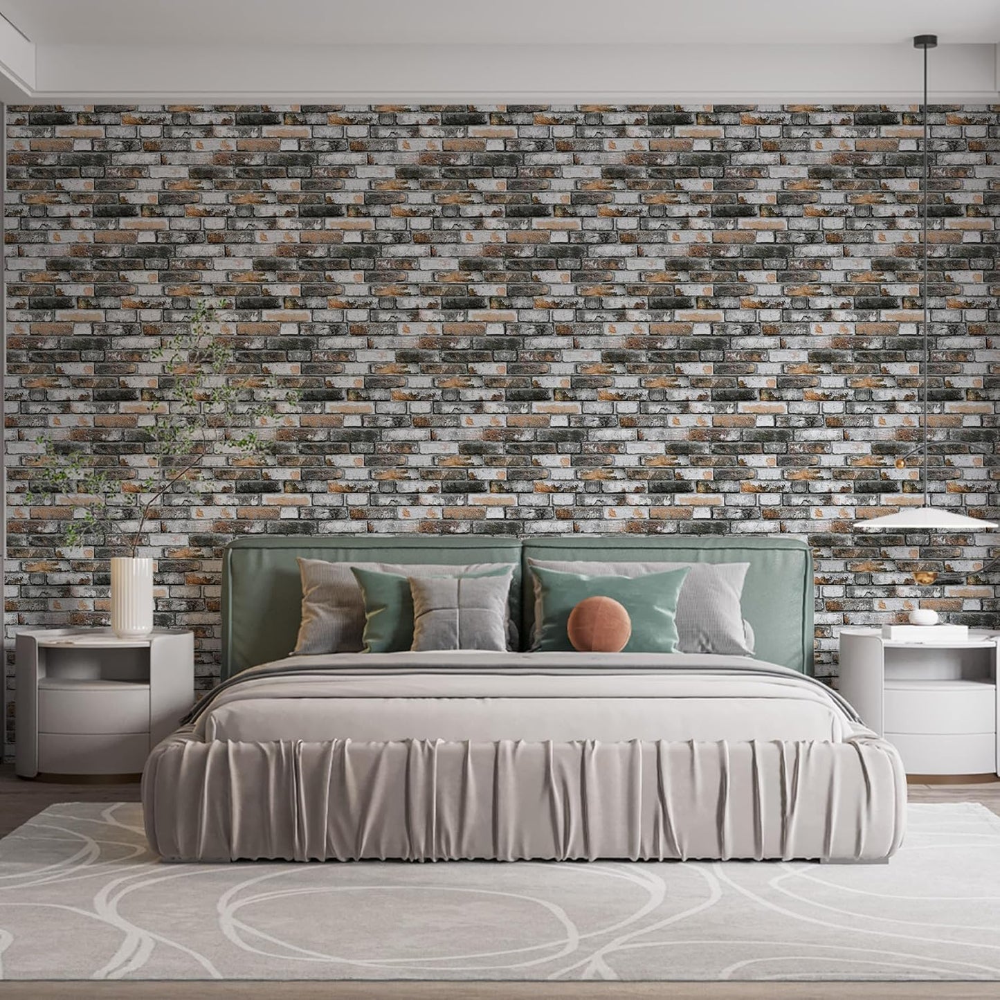 IZODEKOR 3D Stone Effect Wall Panels - Faux Stone Paneling for Living Room, Kitchen, Bathroom and More | Natural Stone Look | Easy Application | Towards The Bridge - Pack of 10, Covers 53 sq ft