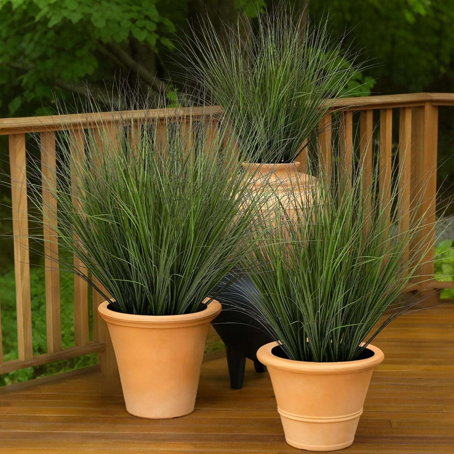 48PCS Fake Plants Artificial Wheat Grass Greenery Plastic Plants Fake Grass Artificial Plants for Outdoor Decor Artificial Grass Plant with Greenery Stems for Indoor Home Decoration 26.4"