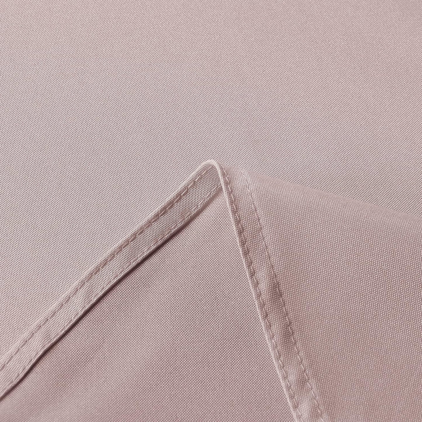 sancua Rectangle Tablecloth - 60 x 84 Inch - Stain and Wrinkle Resistant Washable Polyester Table Cloth, Decorative Fabric Table Cover for Dining Tables, Buffet Parties and Camping, Blush